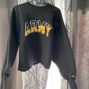 Xx-large army cropped crew neck